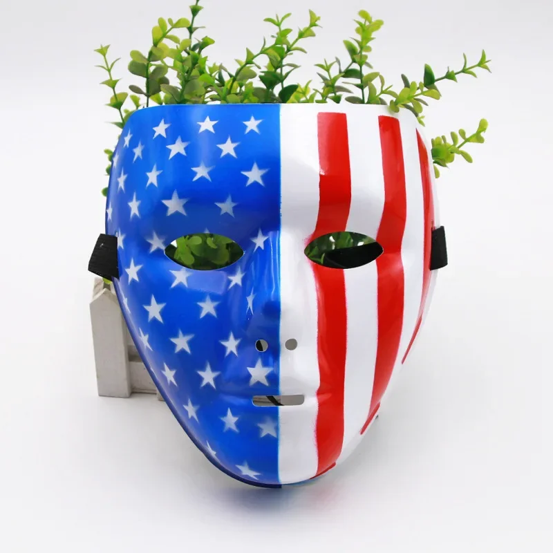 Full Face Hip Hop Mask For Men Women Halloween Party Cosplay Costume Dance Mask Colorful Painting