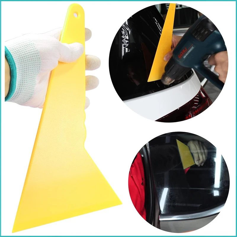 Car Wrapping Tools Triangle Tinting Squeegee Thicker Long Handle Auto Vinyl Wrapping Window Tint Installation Scraper Ice Removal Cleaning Tool car wrapping tools,vinyl squeegee,window tinting squeegee,automotive film tools