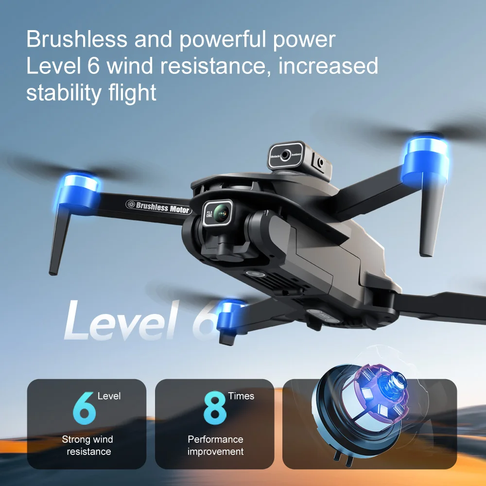 2024 정품 GPS 드론 5G 전문 8K HD 항공 사진 듀얼 카메라, 무지향성 장애물 회피 드론, V168, 신제품