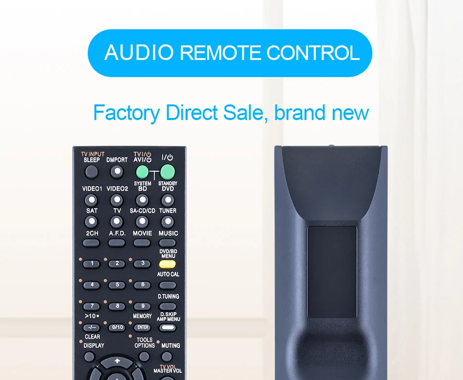 Controle remoto para sony, rm-aau019, rm-aau017, rm-aau027,