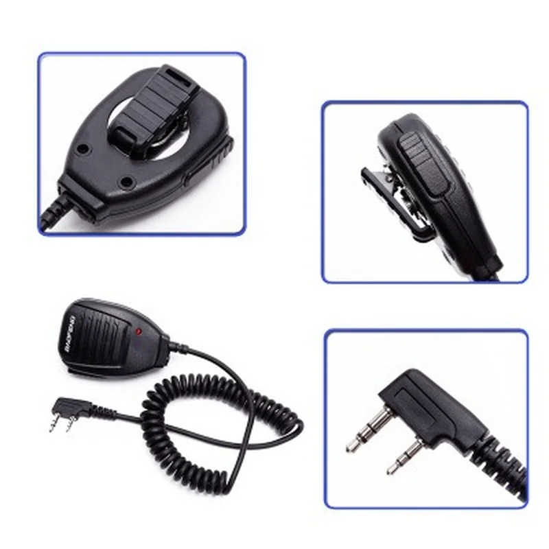 5pcs Walkie Talkie 50km Microphone Speaker 100% Original for Baofeng UV-5R BF-888S Radio Communication Accessories