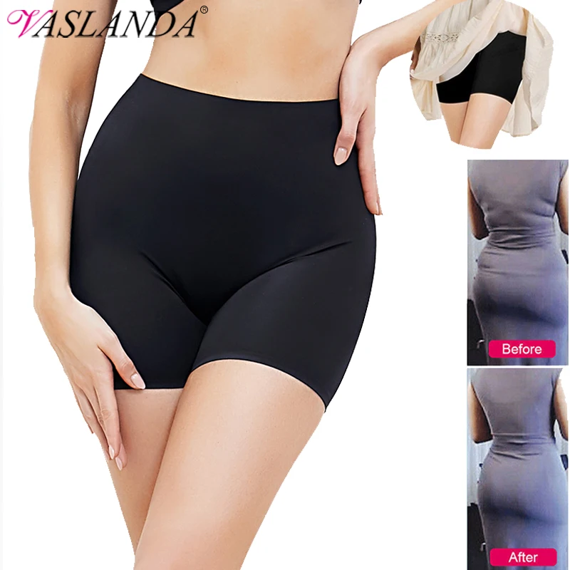 Protective Slip Shorts Under the Skirts BoyShorts Women Seamless Tummy  Control High Waist Anti-Chafing Panties - AliExpress