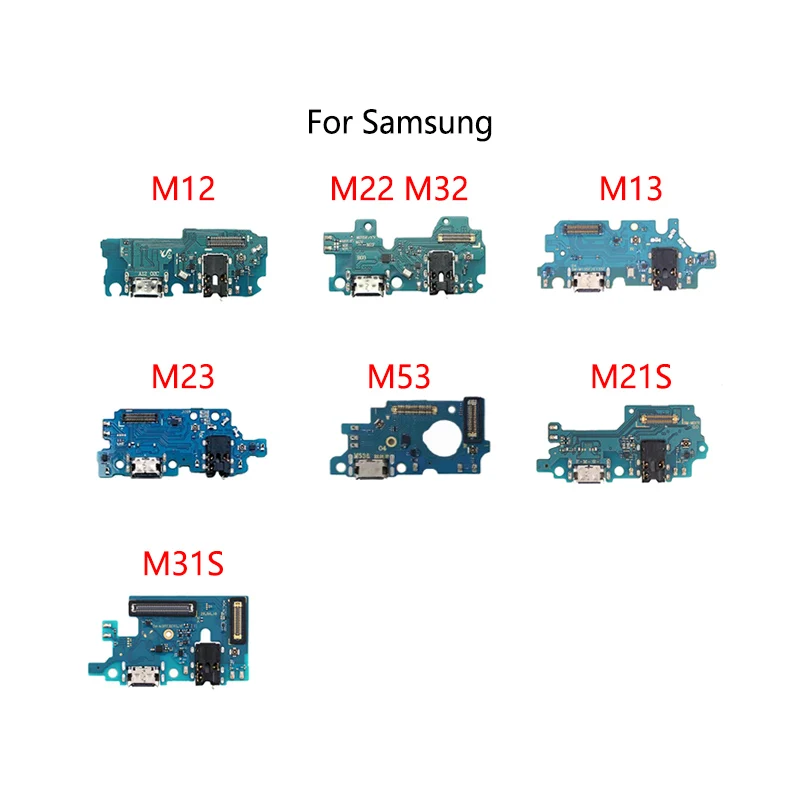 

USB зарядная док-станция разъем гибкий кабель для Samsung M12 M22 M225F M32 M325F M13 M135F M23 M31S M33 M53 M21S зарядная плата