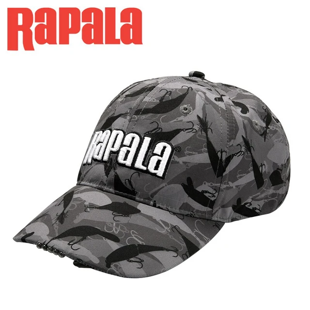 RAPALA Fishing Mesh Hat Breathable/LED Hat/Outdoor Sports Sunshade Hat Baseball Cap Adjustable Summer Hat Fishing Gear 2