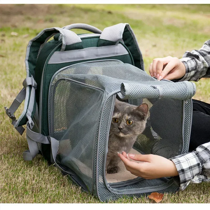 

Outdoor Pet Supplies Cat Space Capsule Backpack Carrier Ventilate Transparent Traveling Hiking Carrying Expandable Rucksack