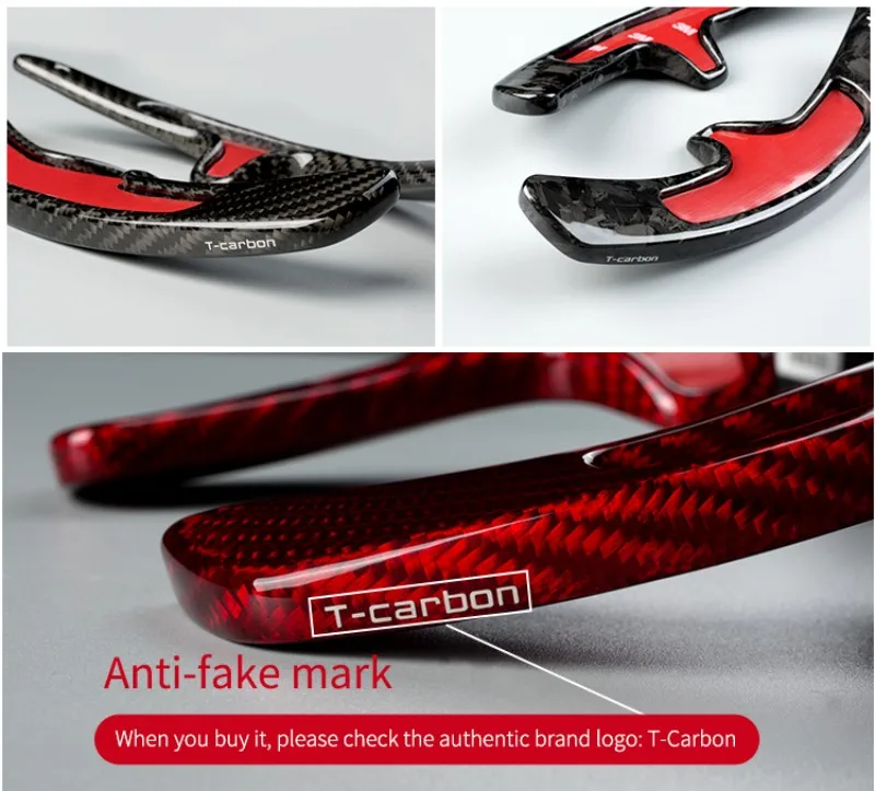 T-carbon Steering Wheel Shift Paddle Shifter For Porsche 991 Cayman 981 2013-2016 Carrera 2012-2016 Boxster 14-15 Carbon Fiber