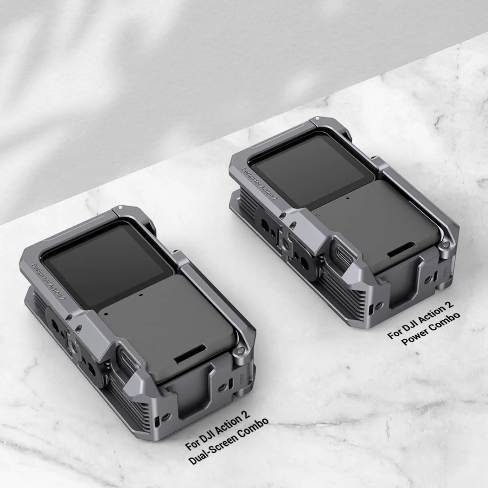 Cage De Protection Tilta Pour DJI Osmo Action 2 - Avec Plaque De Base Magnétique, Grise
