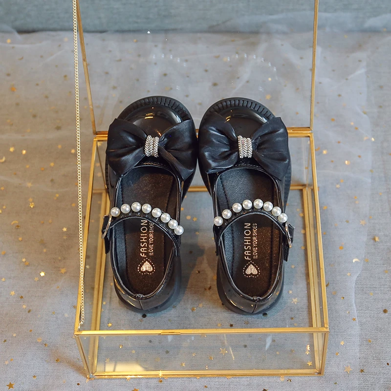 Girls Non Slip Soft Sole Dress Shoes for Autumn