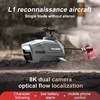 4d-L1 Helicopter 8k High Definition Dual Camera Remote Control Quadcopter 2.4ghz 4ch Electronic Gyroscope Airplane Rc Gifts Toys 1