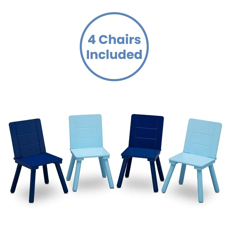 Kids Table and Chair Set with 4 Chairs 5