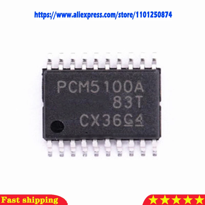 

5 шт. PCM5100APWR PCM5100 PCM5100A IC DAC 16/24 / 32BIT SRL 20tssop