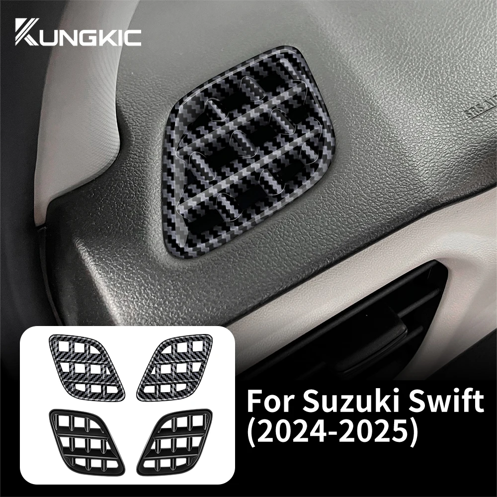 For Suzuki SWIFT 2024 2025 Glossy Black Carbon Fiber Style ABS Car Air  Outlet of Central Control Dashboard Frame Sticker - AliExpress, image size:1000x1000