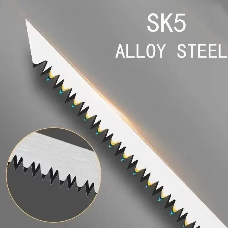 Outdoor Handsaw Steel Saw SK5 Woodworking cutter Wooden Handle Mini home Saw Tree Branch Pruning Multifunction saw tools 3