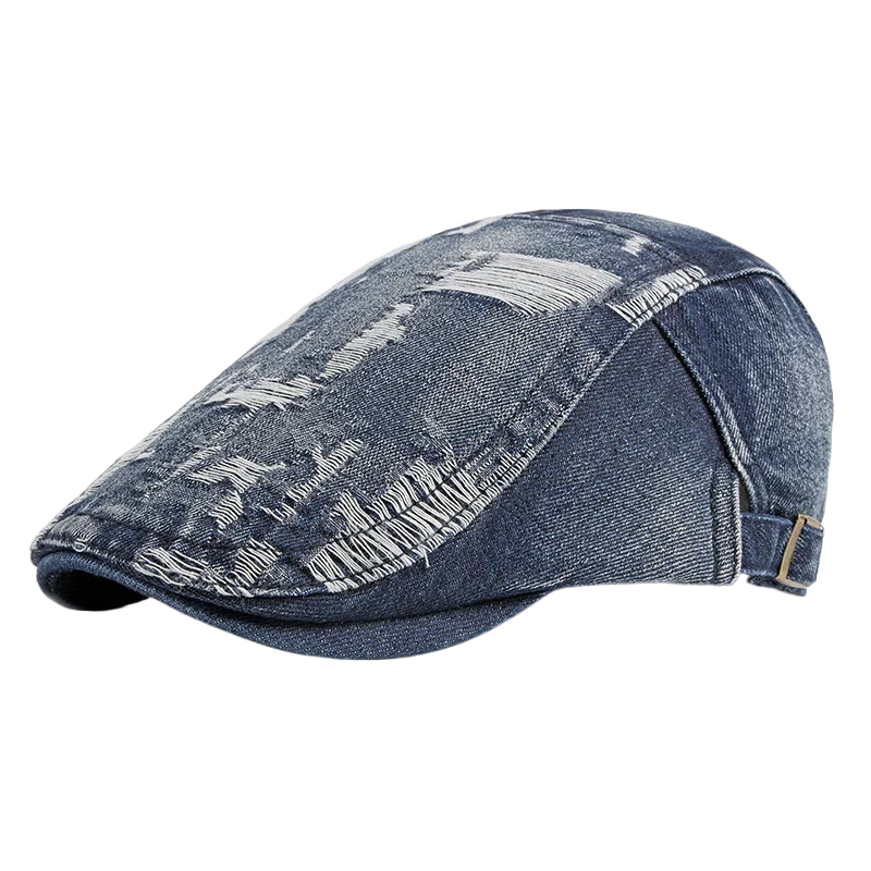 

Distressed Men Women Beret Cotton Buckle Adjustable Newsboy Hats Cabbie Gatsby Cap Flat Driving Caps Free Shipping