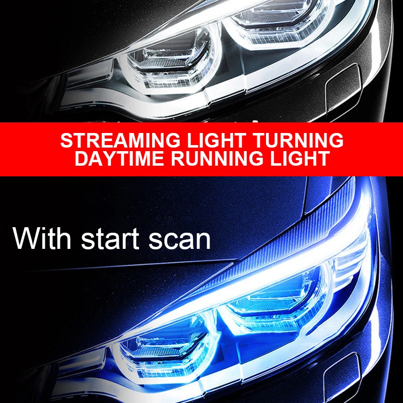 Car Led Daytime Running Light Start Scan External Ultra thin Light