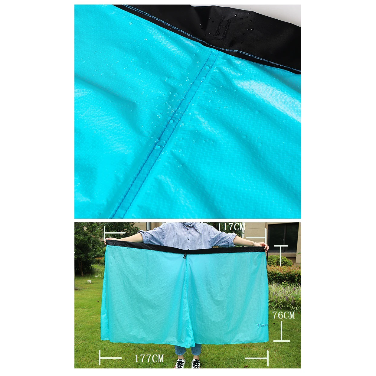 Outdoor Ultralight Thin Rain Skirt Waterproof Kilt Rain Pant Packable Windbreak Kilt Skirt Outdoor Sports Half Poncho