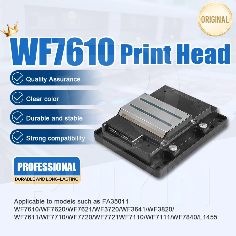 Epson WF-7610 프린트 헤드 WF7611 WF7620 WF7710 WF7720 WF7110 WF7210 L1455 프린터와 호환 가능 고품질 교체품