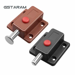 Cabinet door spring latch Plastic cover latch cabinet doors and windows open mounted automatic spring latch furniture hardware