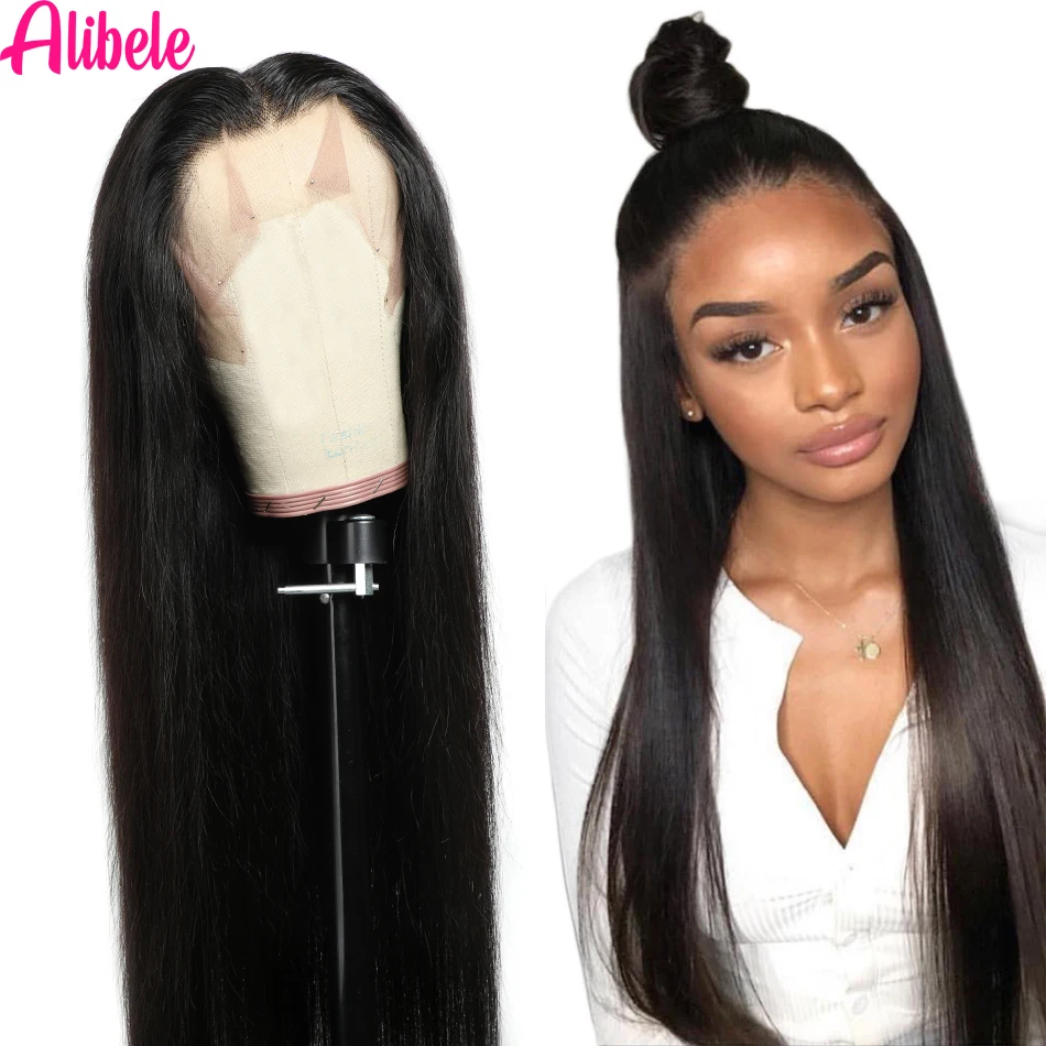 Human Hair Wig Human Hair Extensions Lace Front Wig Front Lace Wig 13x4/13x6 Straight Hair 150% Density Brazilian Hair For Women 4x4 Lace Closure