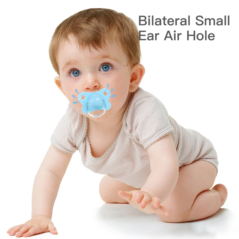 Butterfly Type Thumb Shape Toddlers Soothe Kids Newborn Baby Silicone Teething Pacifier 6