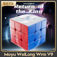 MoYu WeiLong WR M V9 3x3 Maglev Ball-Core UV Coated 20 Magnetic magic cube Professional 3×3 Speed Puzzle Toys 2