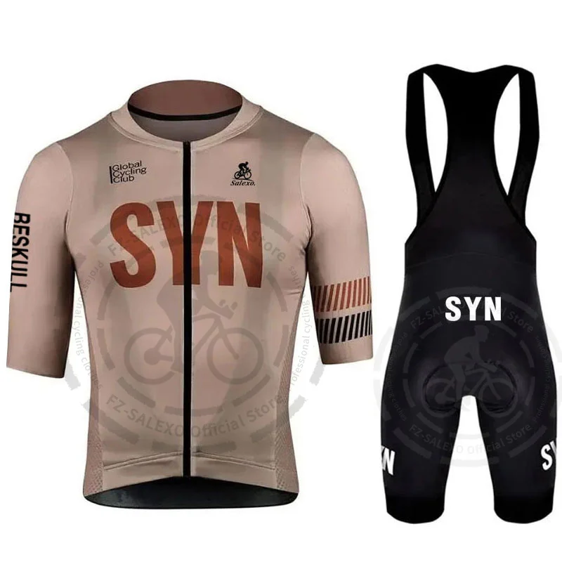 Cycling Jersey Set New SYN Team Cycling Jersey Set Men Summer Cycling Clothing Road Bike Shirts Suit Bicycle Tops MTB Maillot Ropa Ciclismo