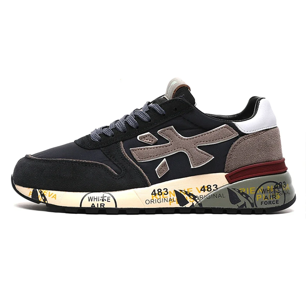 Premiata Scarpe Da Jogging Leggere Casual Moda Retrò Americane Da Uomo In Pelle Scamosciata Di Lusso Leggera E Traspirante Sneakers Da Coppia Di Nicch