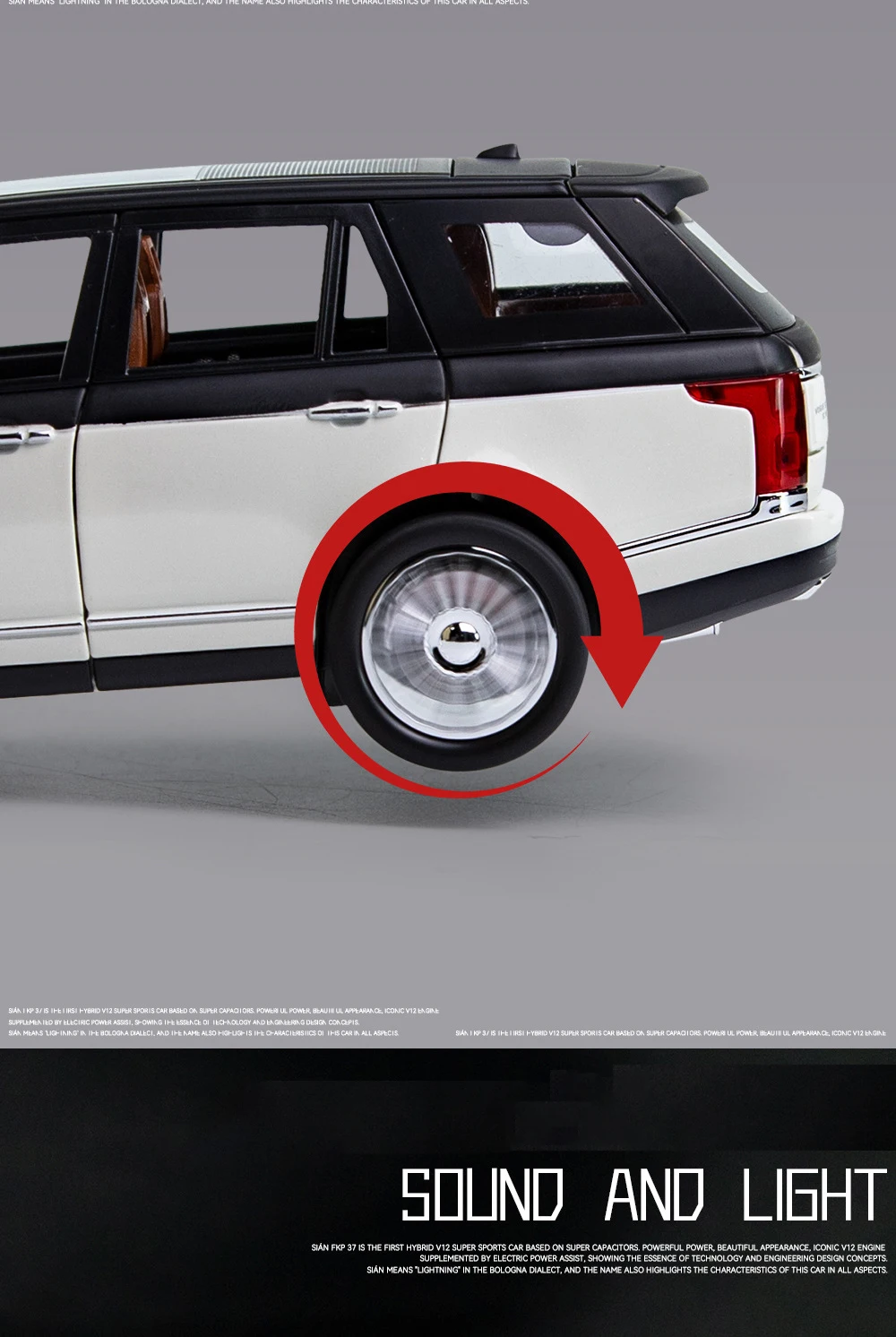 Land Rover Range Rover 1:24 Alloy Car Models Luxury Toys For Kids Gifts Collections