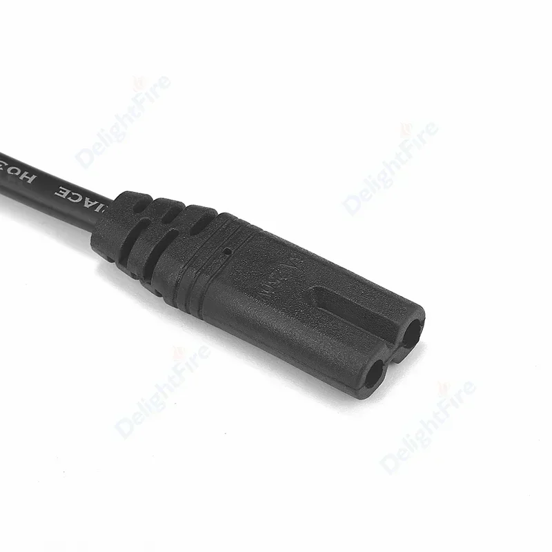EU AC Power Cable 0.5m 1m 1.5m 2m 2 Prong IEC 320 C7 Figure 8  EU Plug Power Cord For PC Computer Monitor Laser Printer - 3