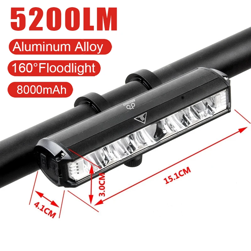 BIKEONOBicycleLightFront10000LMBikeLightWaterproof8000mah5P90
