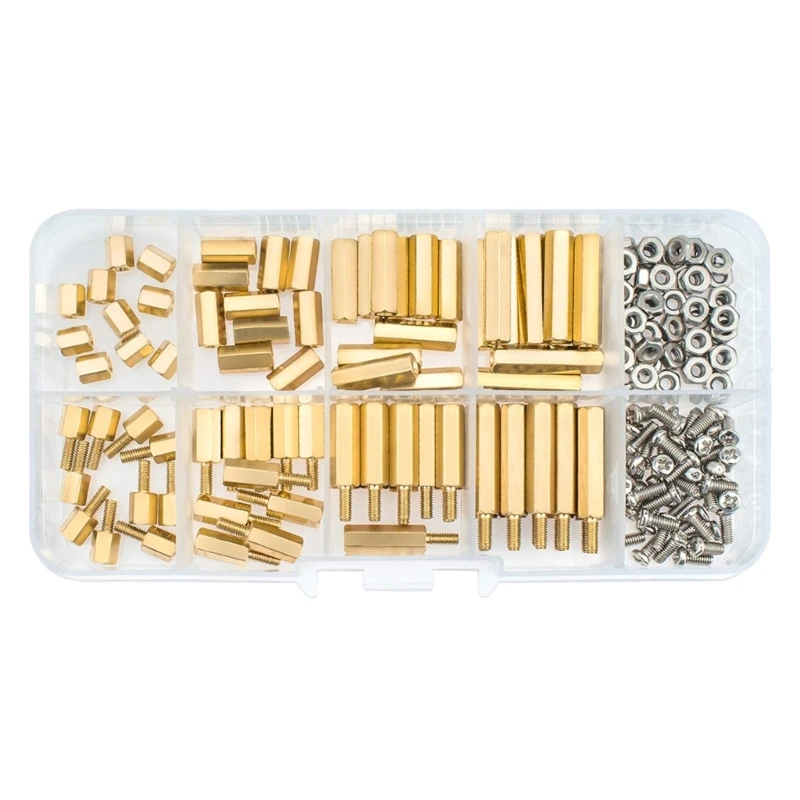 

180pcs Versatile Spacer Kits Convenient Screw Nut Assortment for Various Applications Suitable for Electronics Drop Shipping
