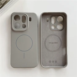 MagSafe - Compatible Liquid Silicone Magnetic Wireless Charging Phone Case - OPPO K15 Pro+ (GRAY)