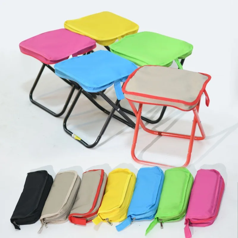 Camping Stools Foldable Little Maza Creative Pocket Stool Bag For Carrying Mini Chairs And Stools With You When Going Out