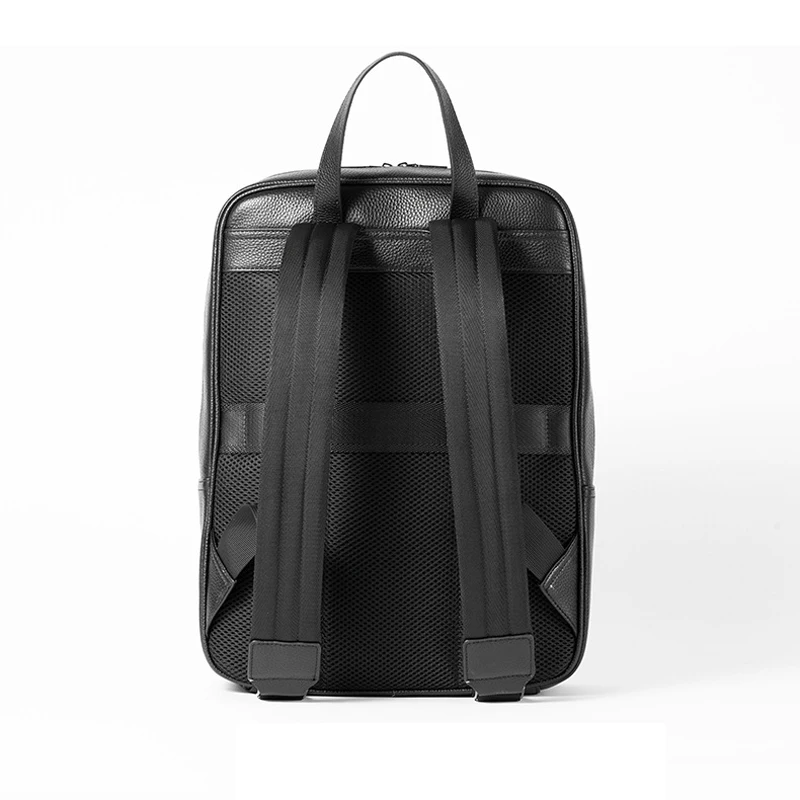 2024 New Brand Genuine Leather Men Backpacks Fashion Real Natural Leather Student Backpack Boy Luxury Business Laptop School Bag 5