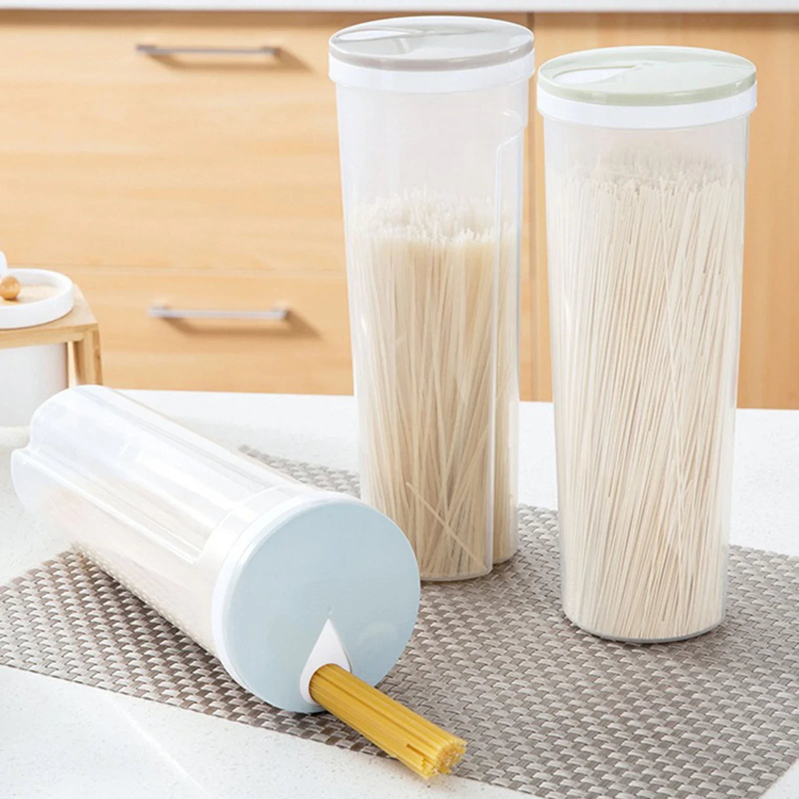 Noodle Jar Sealed Container Pasta Storage Grain Airtight Moistureproof Food Dispenser Rice Flour Cereal Pantry Organization 3