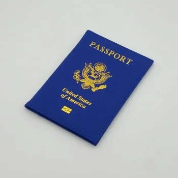Custodia per passaporto USA in pelle personalizzata porta passaporto da viaggio personalizzato Cover per portafoglio americana per passaporto ragazze America