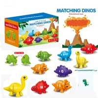 Montessori Matching Letters Color Sorting Matching Game Funny Dinosaur Fine Motor Toy  Children Preschool Educational Toy Gift 1