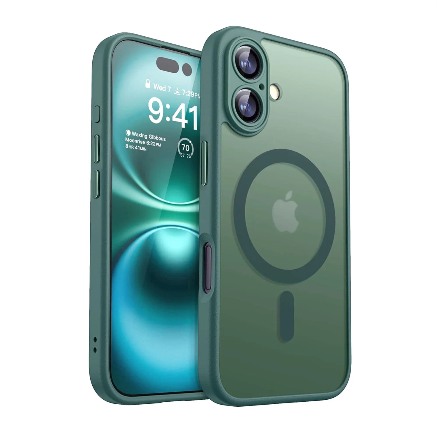 Magnetic Luxury Matte Translucent Armor Shockproof Case with Magsafe Compatibility
