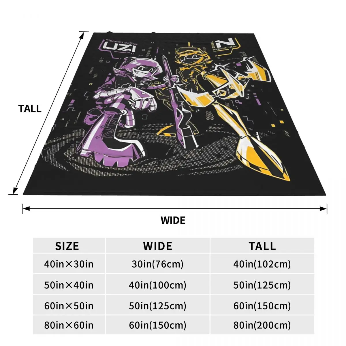 Robot Murder Drones Anime Movie Warm Soft Blankets Uzi Travel Plush Throw Blanket Fashion Chair Flannel Bedspread Sofa Bed Cover 6