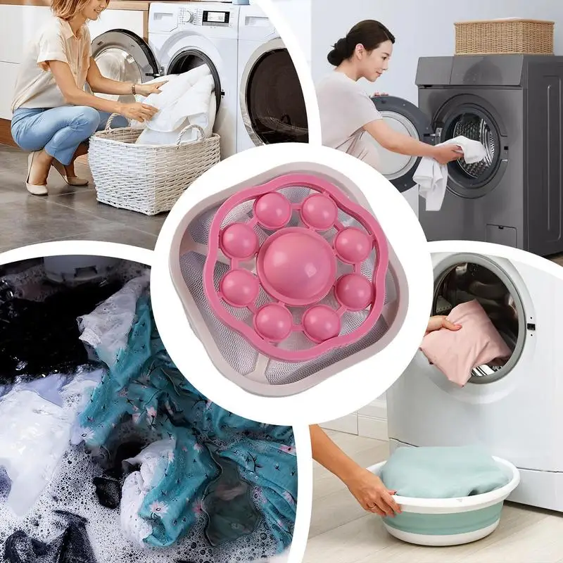 1PC Laundry Washing Machine Filter Remove Dirty Hair Mesh Yarn Laundry Reusable Ball Pet Furs Lint Hair Catcher Clothe Cleaning