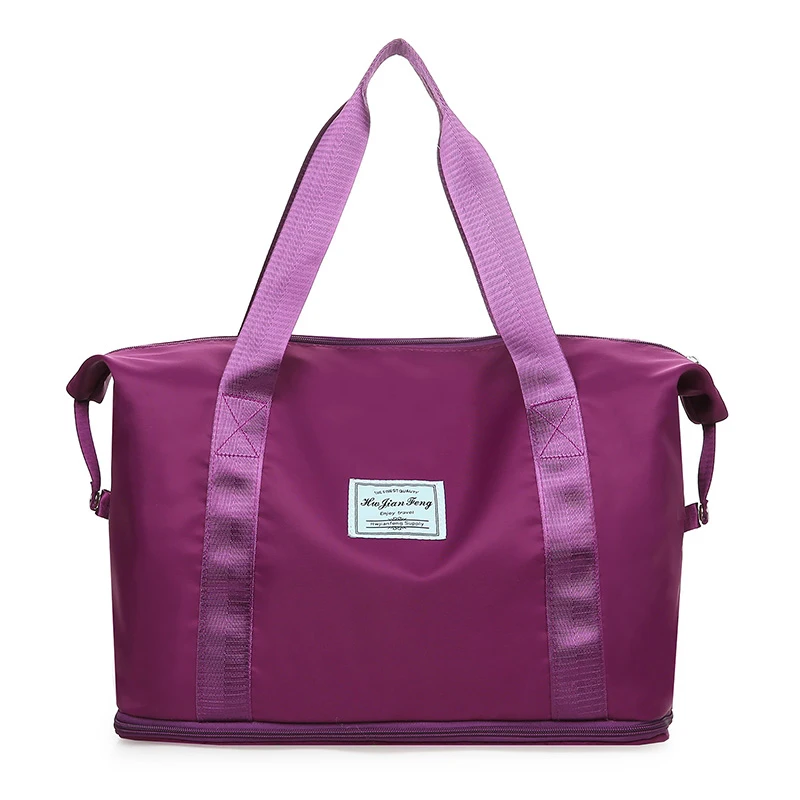 Waterproof Foldable Travel Tote with Large Capacity and Dry-Wet Separation