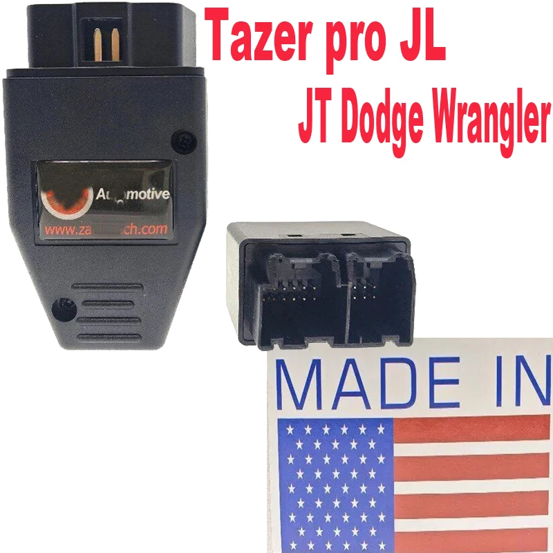 미니 Tazer 프로 JL JT 닷지 랭글러 플러그인 JL 자동차 모티브, 지프 OBD 2 케이블, 듀랑고 체로키 자동차 진단 도구