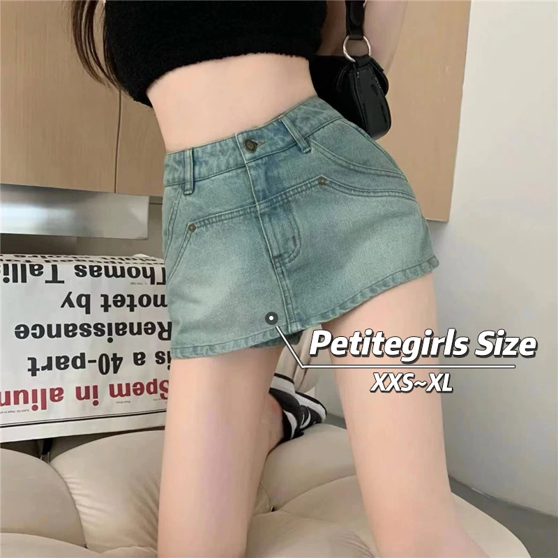 petitegirls-denim-culottes-mini-skirt-women-summer-high-waist-design-a-line-bud-design-display-highet-korean-hotsweet-xxs-150cm