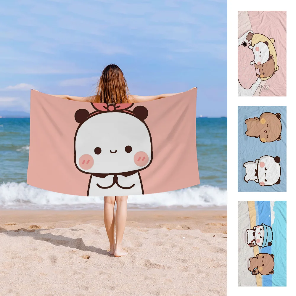 Panda Bear B-Bubu-Dudu Towel Microfiber Beach Towel Absorbent Quick dry Soft Yoga Swimming Resort Mountain Climbing