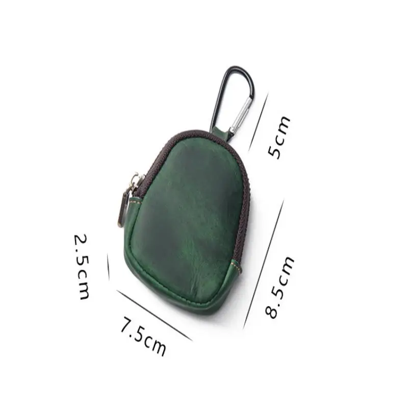 Piccola borsa con cerniera in pelle PU in stile retrò per monete, auricolari e portaoggetti - immagine 6