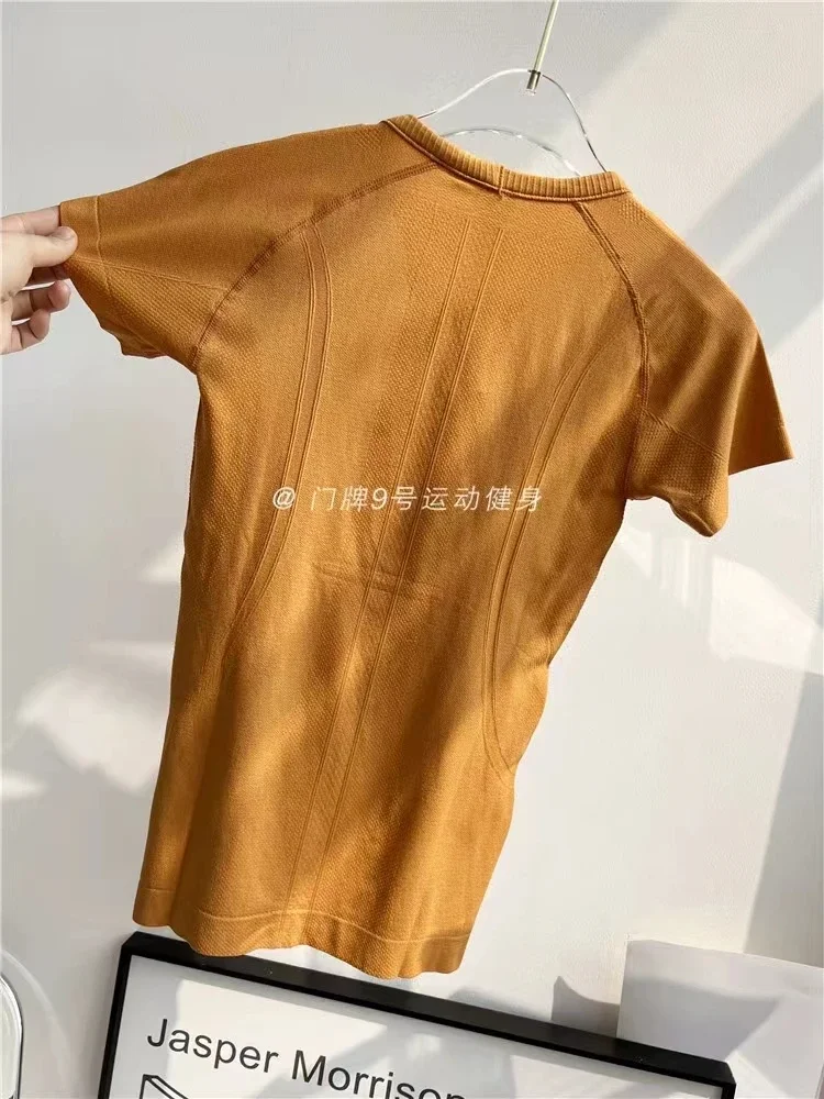 Lemon Women Swiftly Tech 1.0 Seamless Yoga T-Shirts Summer Breathable Sports Tee Fitness Blouse Workout Short Sleeve Crop Top