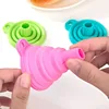 Folding Silicone Funnel for Filling Bottles Kitchen Silicone Funnel Food Grade TPR Collapsible Funnel Kitchen Gadgets Oil Filler 2