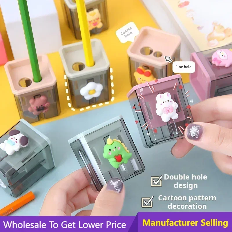 cute school Pencil Sharpener Cartoon Creative supplies stationery office supplies school Kids Gift stationery supplies 30 sheets cartoon cute christmas sticky note student to do list notepad memo stationery school office supplies