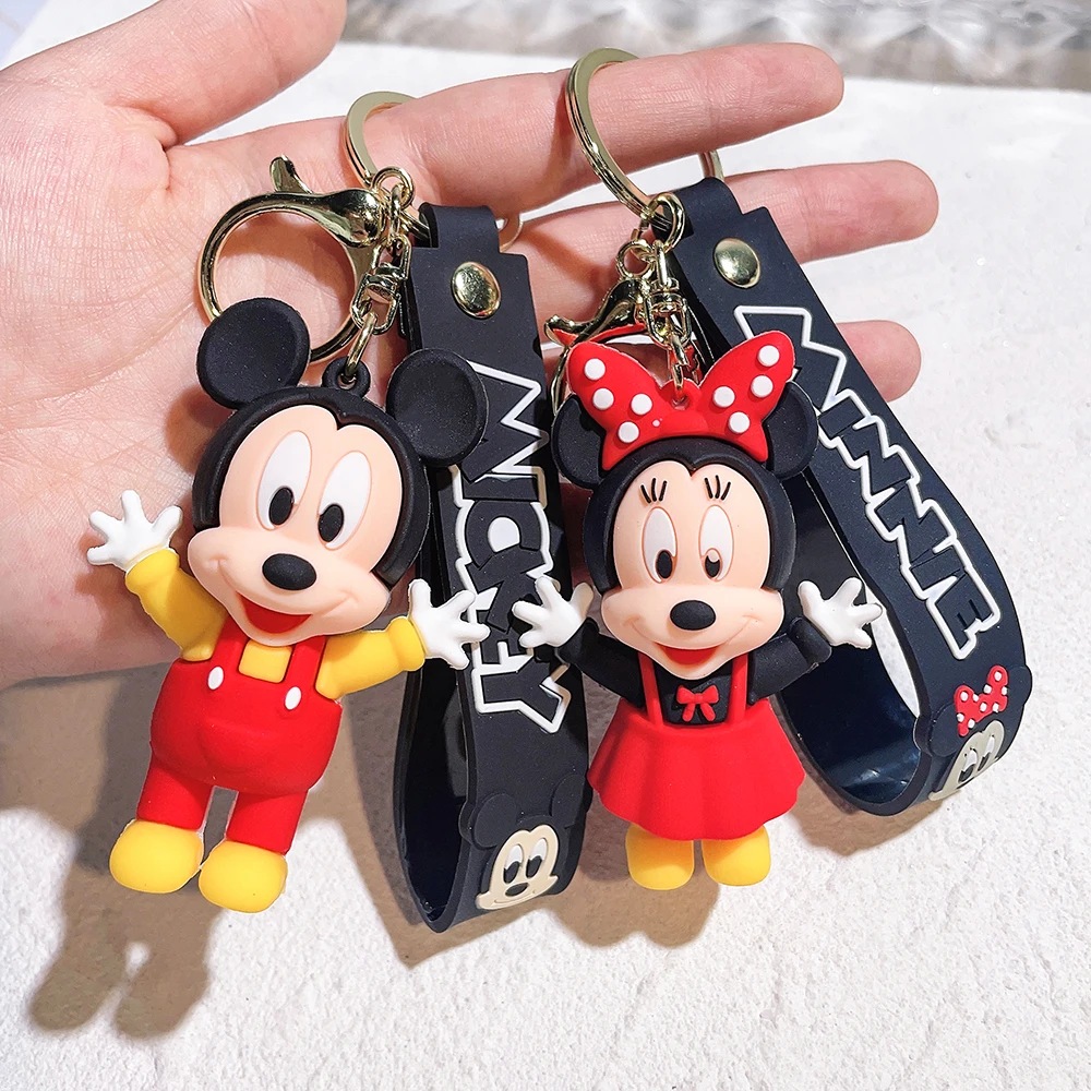 Anime Cartoon kawaii Disney Mickey Mouse Minnie Figure Keychains Donald  Duck Piglet Key Chain Model Kid Toys Children Gift - AliExpress