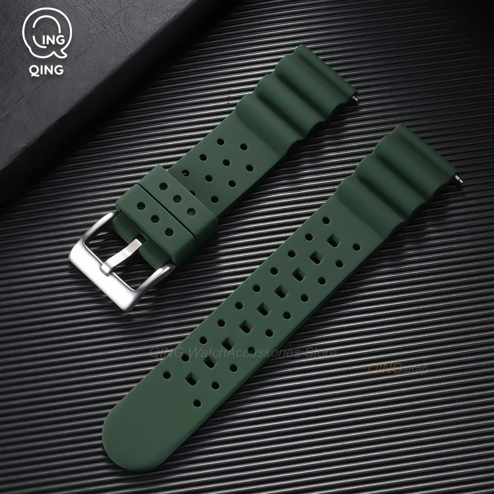 Universal Quick Release Silicone Watchband - Soft, High-Quality Replacement Strap